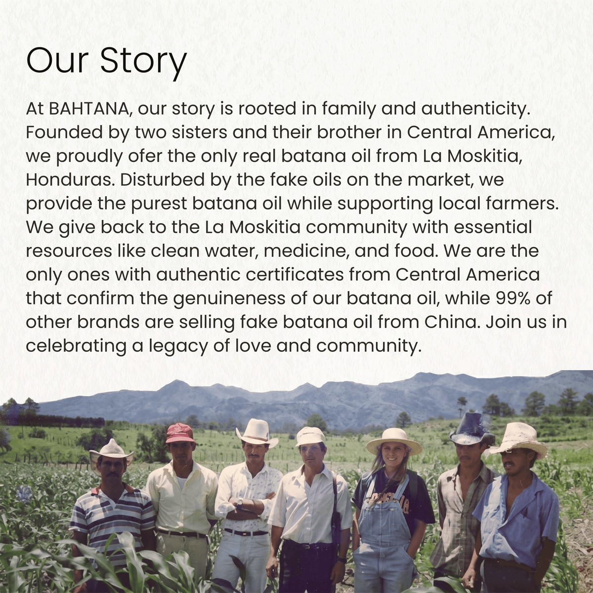 BAHTANA story: family-rooted batana oil sourcing in La Moskitia, Honduras